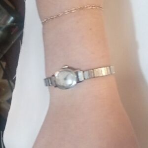 Vintage silver Timex
